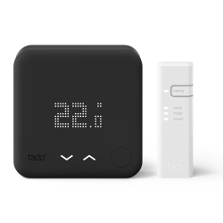 Tado Starter Kit Wired Smart Thermostat V3+ Black