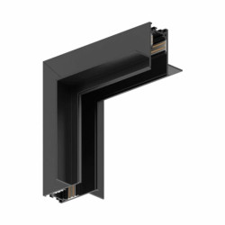 Tray-wall track connector 26mm embedded 48V Black