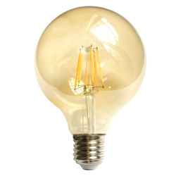 LED bulb Dim 6W 515LM E27 filament G95 2000K 220-24