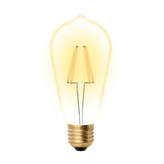 Bec LED filament ST64 5W E27 2700K golden vintage GLV22GO