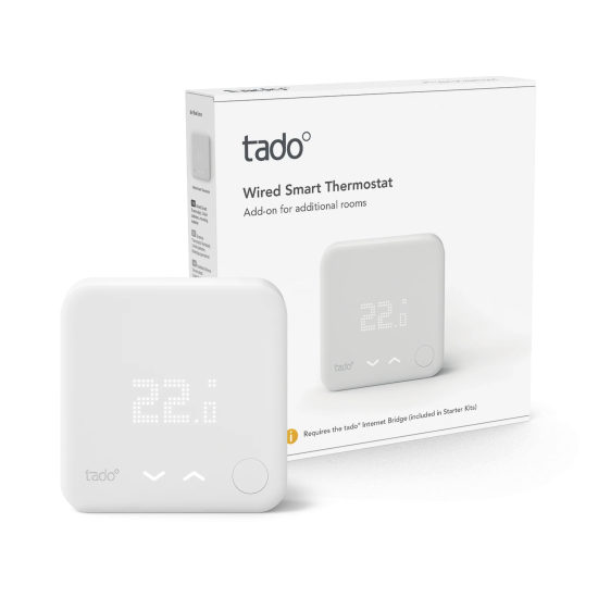 Дополнительный проводной интеллектуальный термостат Tado