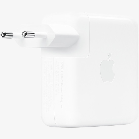 APPLE power adapter 1*USB-C, 67 W, (MKU63)