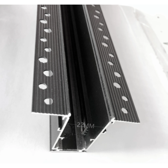 TRACK MAGNETIC RAIL SLIM 22mm RECESSED 1M 48V BLACK