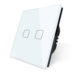 Smart switch Tuya IW801-01-EU 2-key White (European Version) (With Neutral)