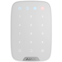 Panou de control Wireless Ajax KeyPad Alb