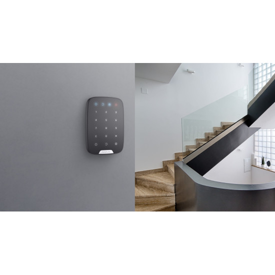 Panou de control Wireless Ajax KeyPad Negru