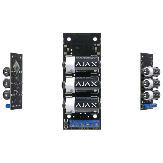 Modulul wireless vă permite să conectați senzori cu o ieșire cu fir Ajax Transmitter