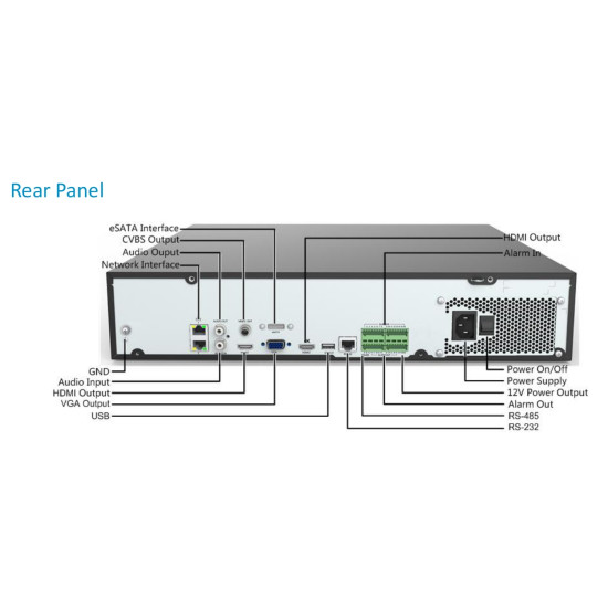 Video recorder Uniview NVR308-64E-B