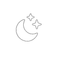 Good Night scene icon